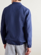 Loro Piana - Linen Half-Zip Jacket - Blue