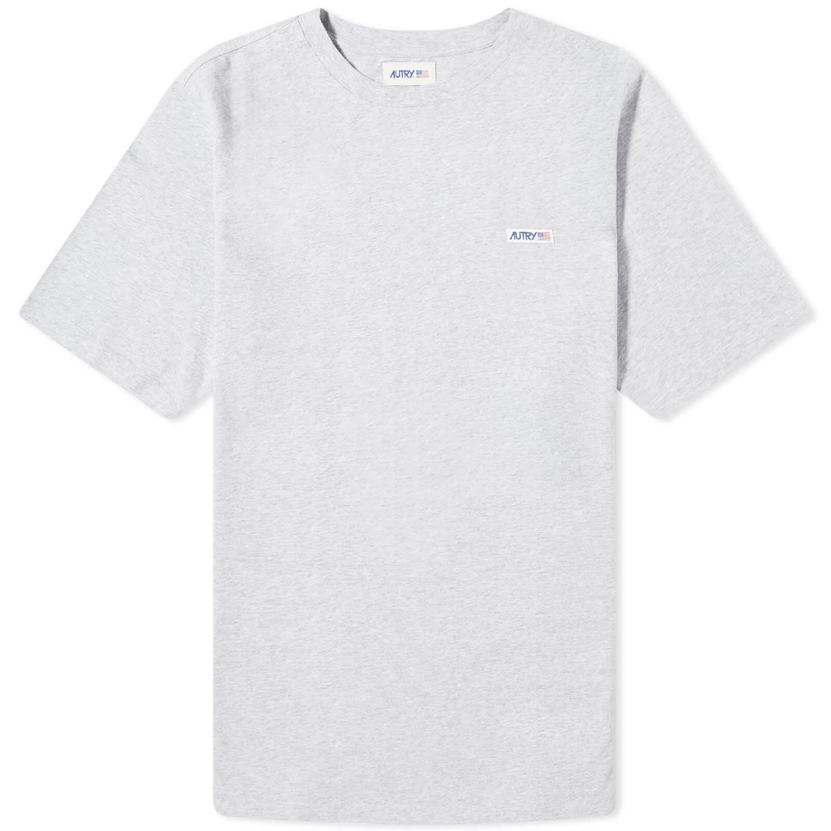 Autry Men's Flag Logo T-Shirt in Melange Autry