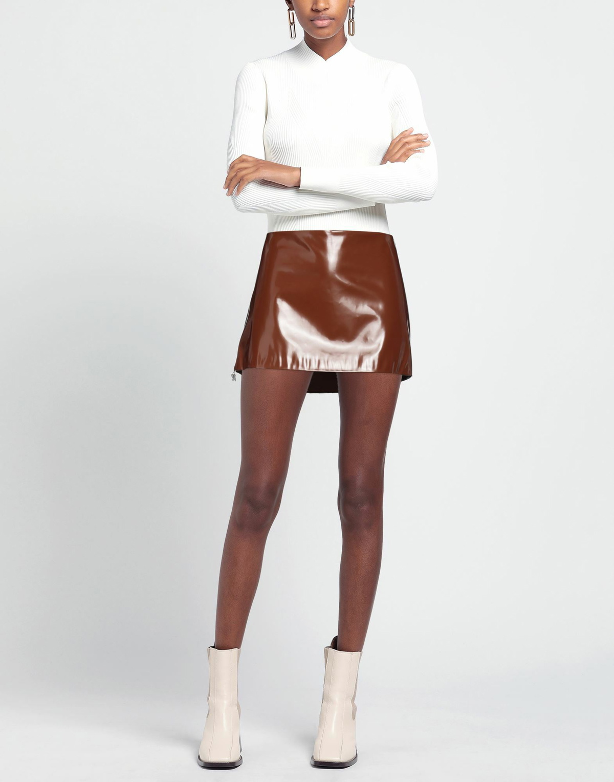 Acne Studios Womens Mini skirt in Brown