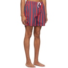 Solid and Striped Red and Blue The Classic Stripe Swim Shorts