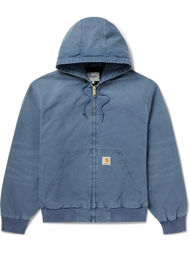 Photo: Carhartt WIP - OG Active Cotton-Canvas Hooded Jacket - Blue