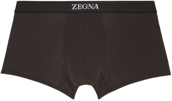 Photo: ZEGNA Brown Trunk Boxers