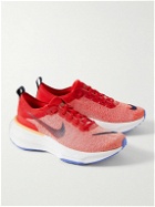 Nike Running - ZoomX Invincible 3 Flyknit Running Sneakers - Red