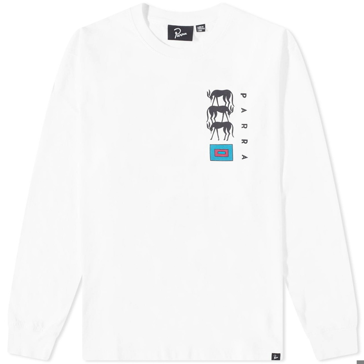 Photo: By Parra Men's Long Sleeve The Berry Farm T-Shirt in White