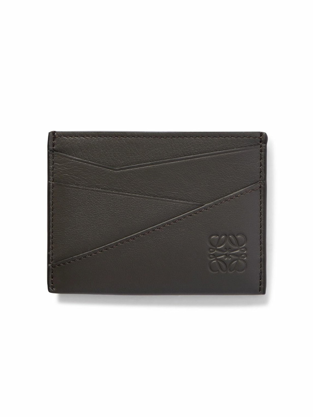 Photo: LOEWE - Puzzle Logo-Debossed Leather Cardholder