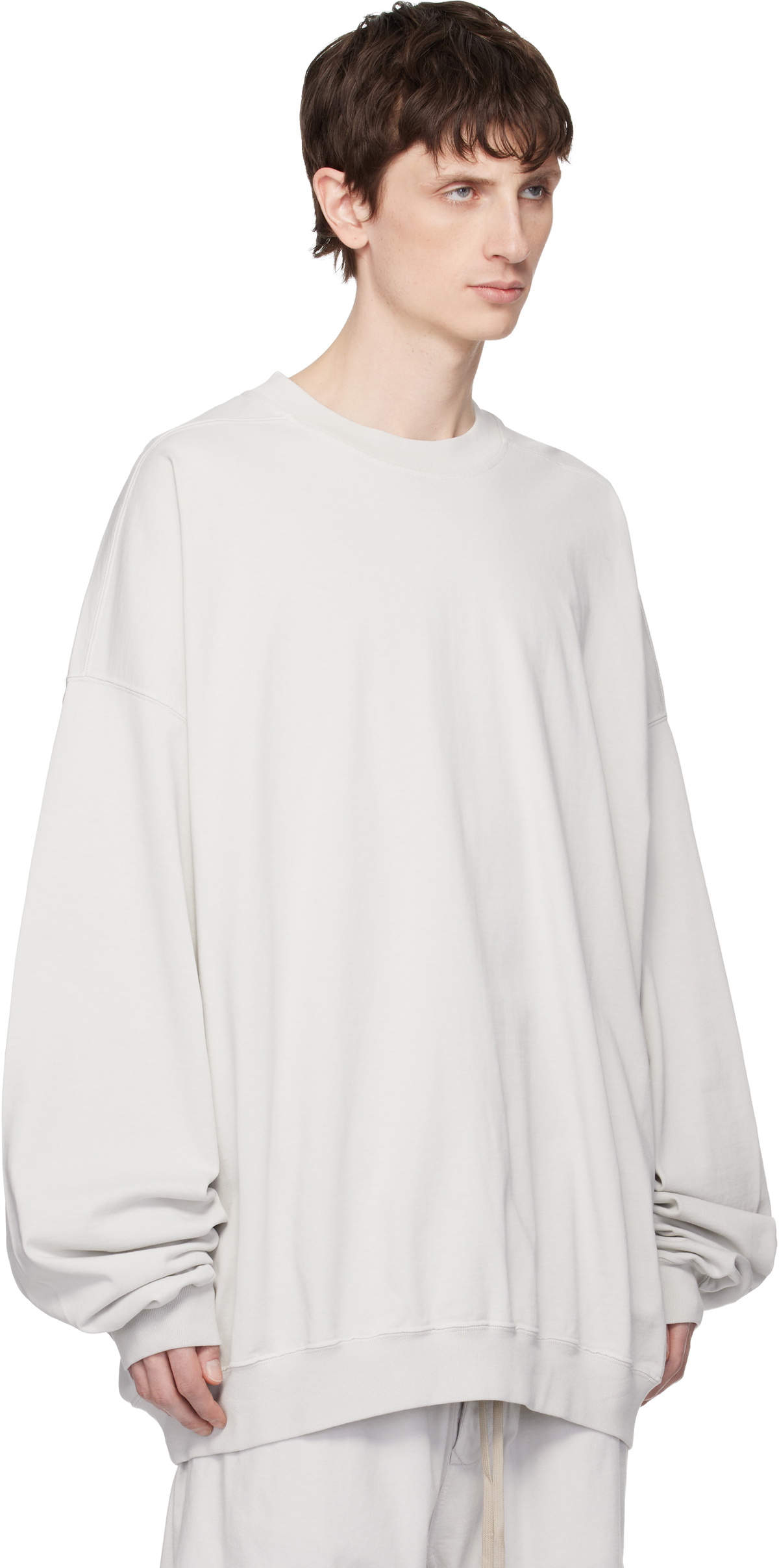 Rick Owens DRKSHDW Off-White Temple Hun Crewneck Sweatshirt