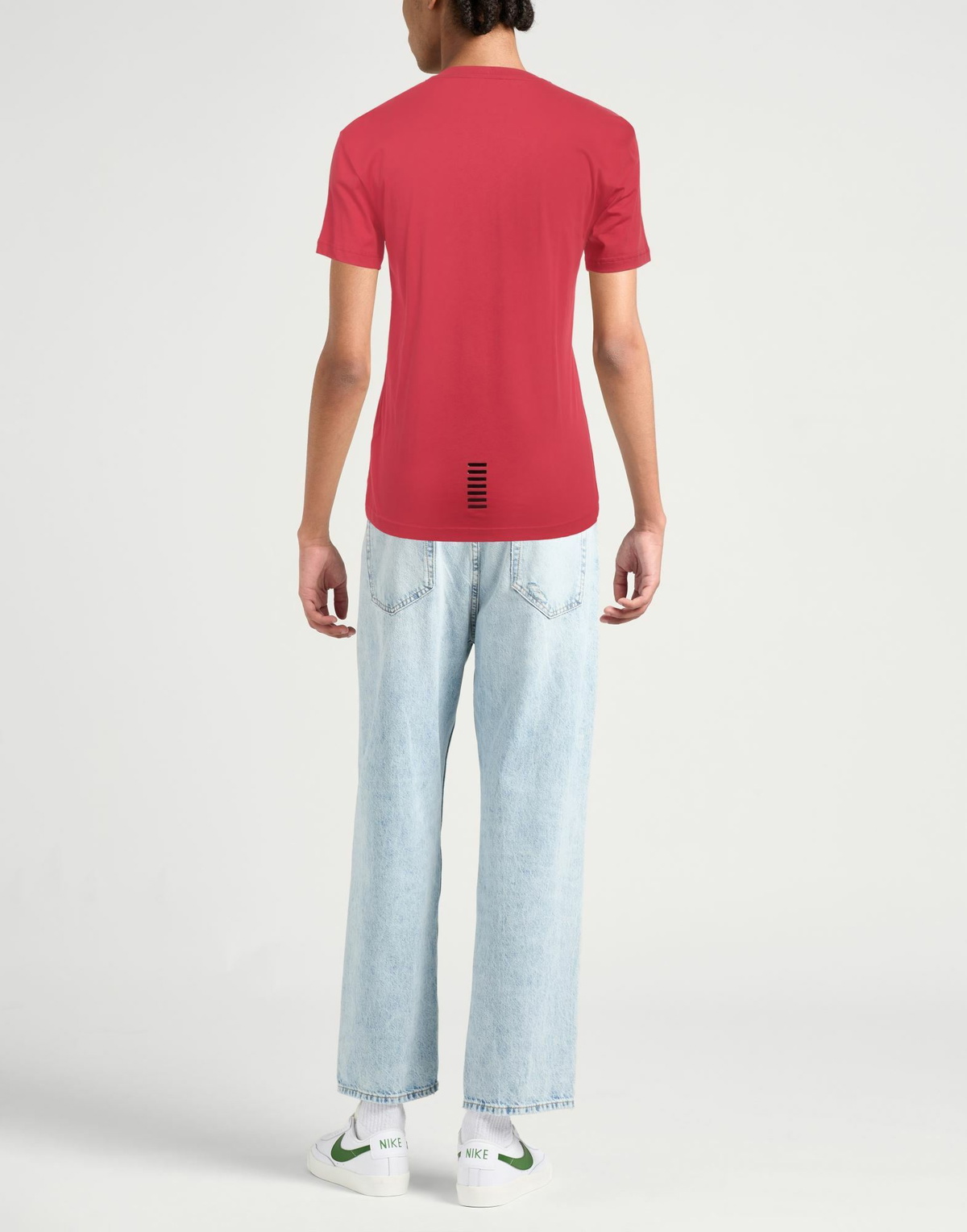 Ea7 Mens T-shirt in Tomato red