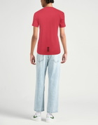 Ea7 Mens T-shirt in Tomato red