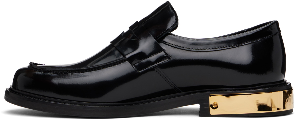 Moschino Black College Loafers