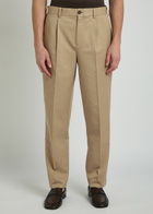 Wax London Aubyn Tapered-leg Twill Trousers Tan