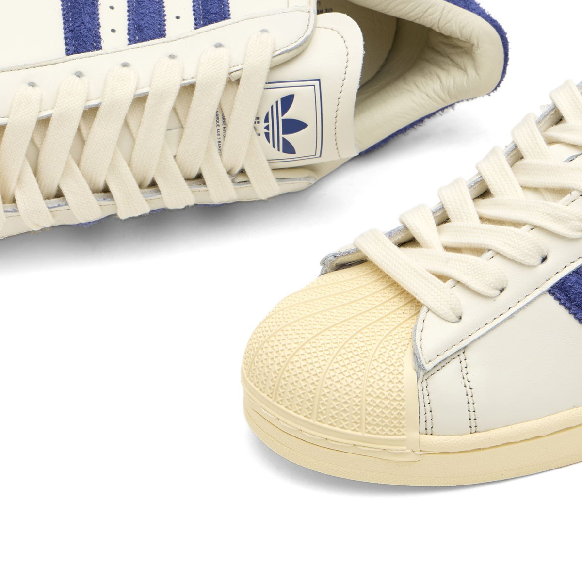 Adidas Men's Superstar Ii Sneaker in Off White/Victory Blue/Warm Vanilla