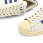 Adidas Men's Superstar Ii Sneaker in Off White/Victory Blue/Warm Vanilla