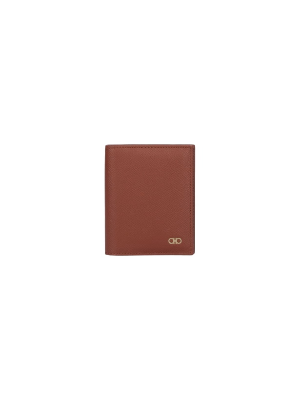 Photo: Ferragamo gancini Bifold Logo Card Holder