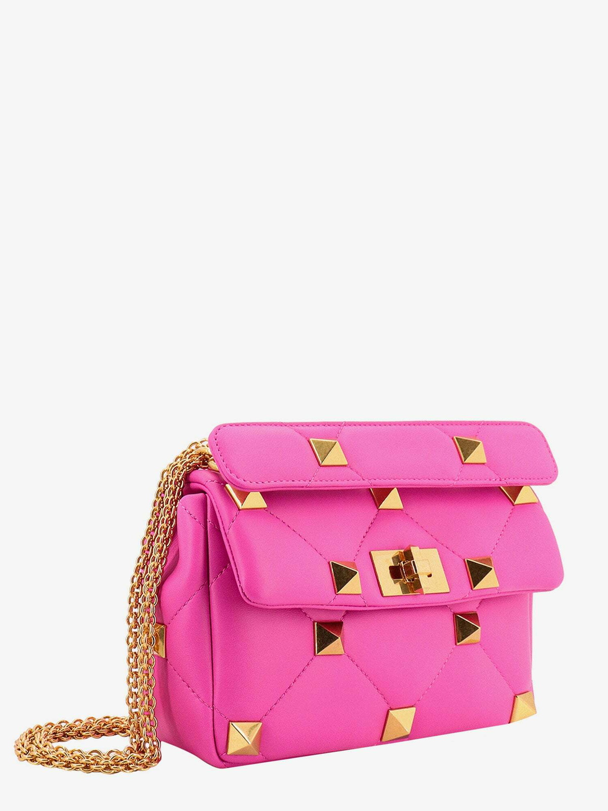 Valentino Garavani Roman Stud The Shoulder Bag Pink Womens Valentino ...