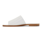 A-Plan-Application White Flat Sandals