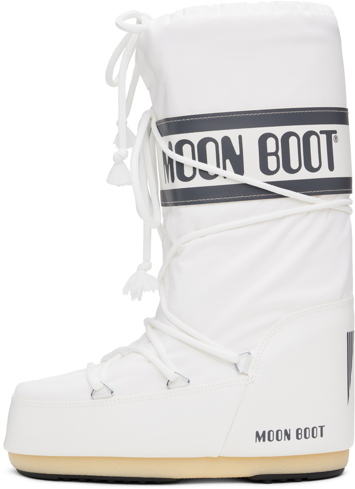 Moon Boot White Icon Nylon Tall Boots