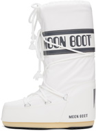 Moon Boot White Icon Nylon Tall Boots