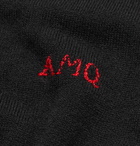 Alexander McQueen - Logo-Embroidered Cashmere Sweater - Men - Black