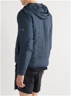 Nike Running - Quilted Padded Therma-FIT Hooded Jacket - Blue