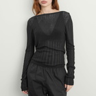 Deiji Studios Women's Open Work Longsleeve in Black