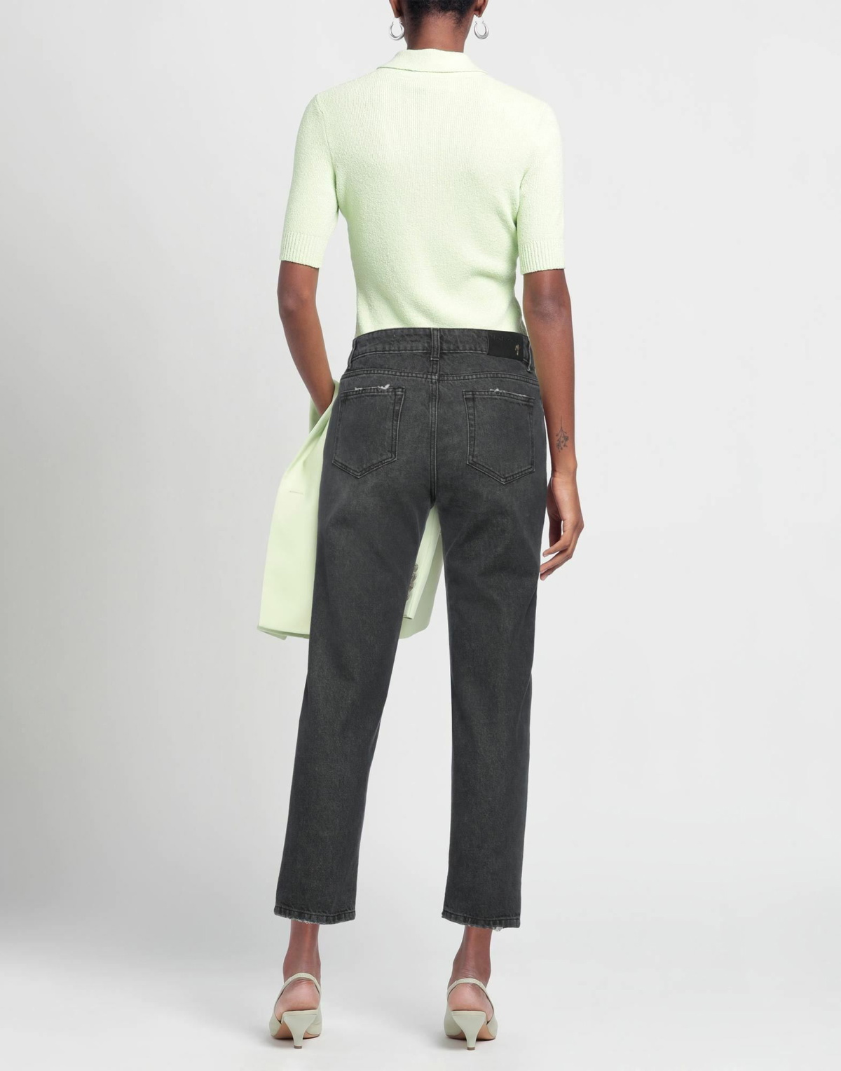Manila Grace Womens Jeans Charcoal