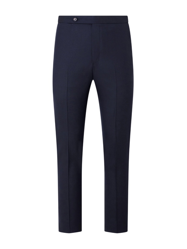 Photo: De Petrillo - Tapered Virgin Wool Suit Trousers - Blue