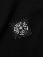 Stone Island - Logo-Appliquéd Stretch-Cotton Piqué Polo Shirt - Black