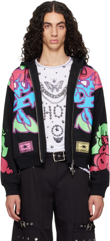 Photo: Chopova Lowena Black 'The Girls' Zip Hoodie