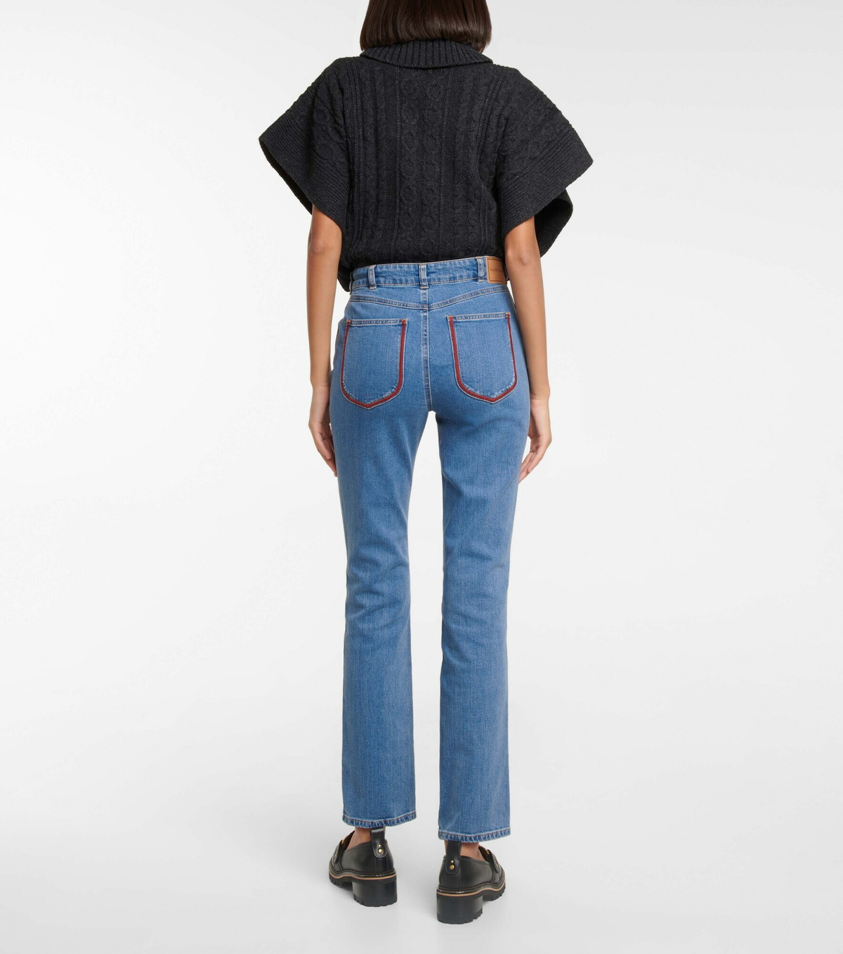 See By Chloe - High-rise straight jeans