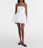 Givenchy Caped lace bustier dress