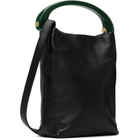 Dries Van Noten Black Chrome Lamb Leather Small Bag