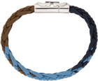 Salvatore Ferragamo Tricolor Leather Gancini Bracelet