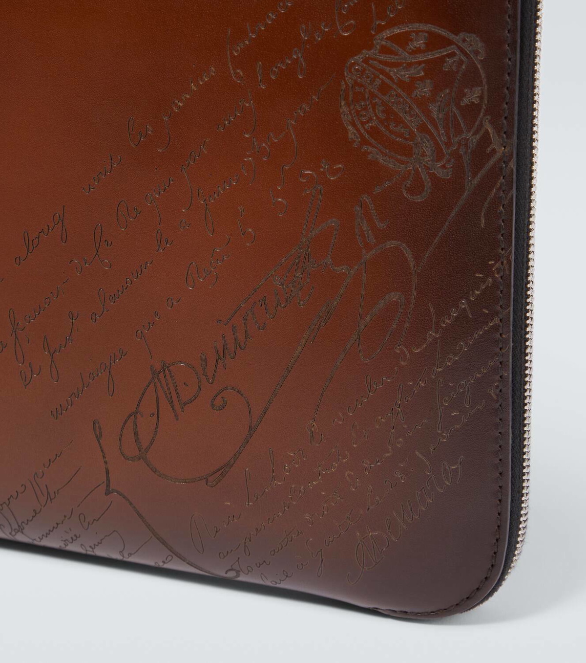 Berluti Lift II Scritto leather briefcase Berluti Berluti Lift II Scritto leather briefcase Berluti