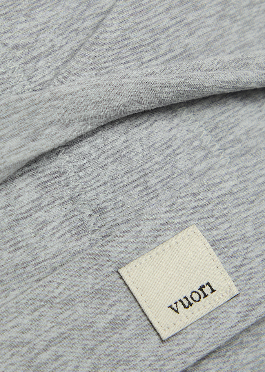 Vuori Rhythm Cut-out Back Stretch-jersey bra Grey