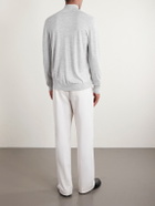 Eleventy - Wool Half-Zip Sweater - Gray