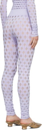 Maisie Wilen Purple Perforated Leggings