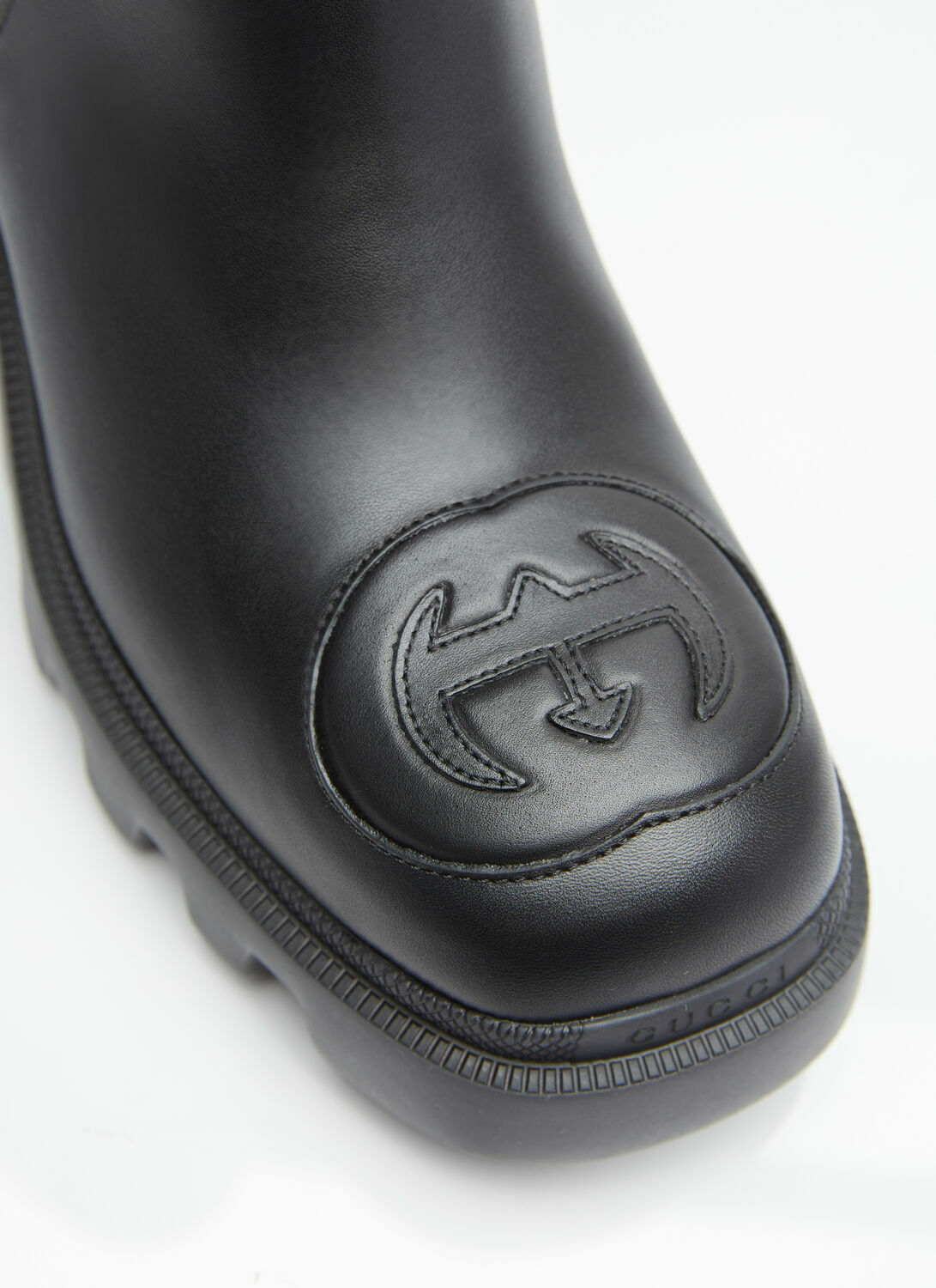 Gucci Interlocking G High Leather Boots