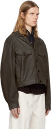 LEMAIRE Brown Trucker Denim Jacket