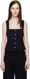 rag & bone Navy Mariana Textured Vest