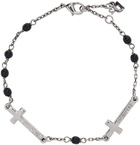 Dsquared2 Silver Double Cross Bracelet