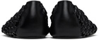 Jil Sander Black Hand-Knotted Ballerina Flats