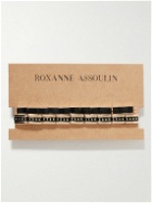 Roxanne Assoulin - Set of Two Gold-Tone and Enamel Beaded Bracelets