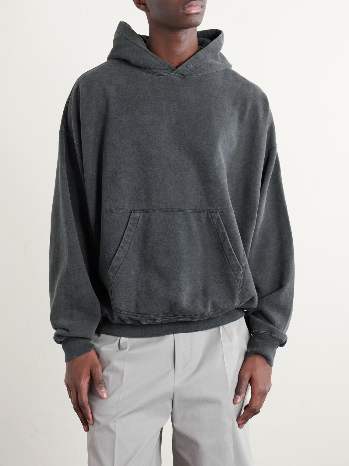 Remi Relief - Cotton-Jersey Hoodie - Gray