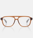 Bottega Veneta Triangle Stud aviator glasses