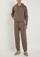 John Smedley Henning Wool Sweatpants Light Brown