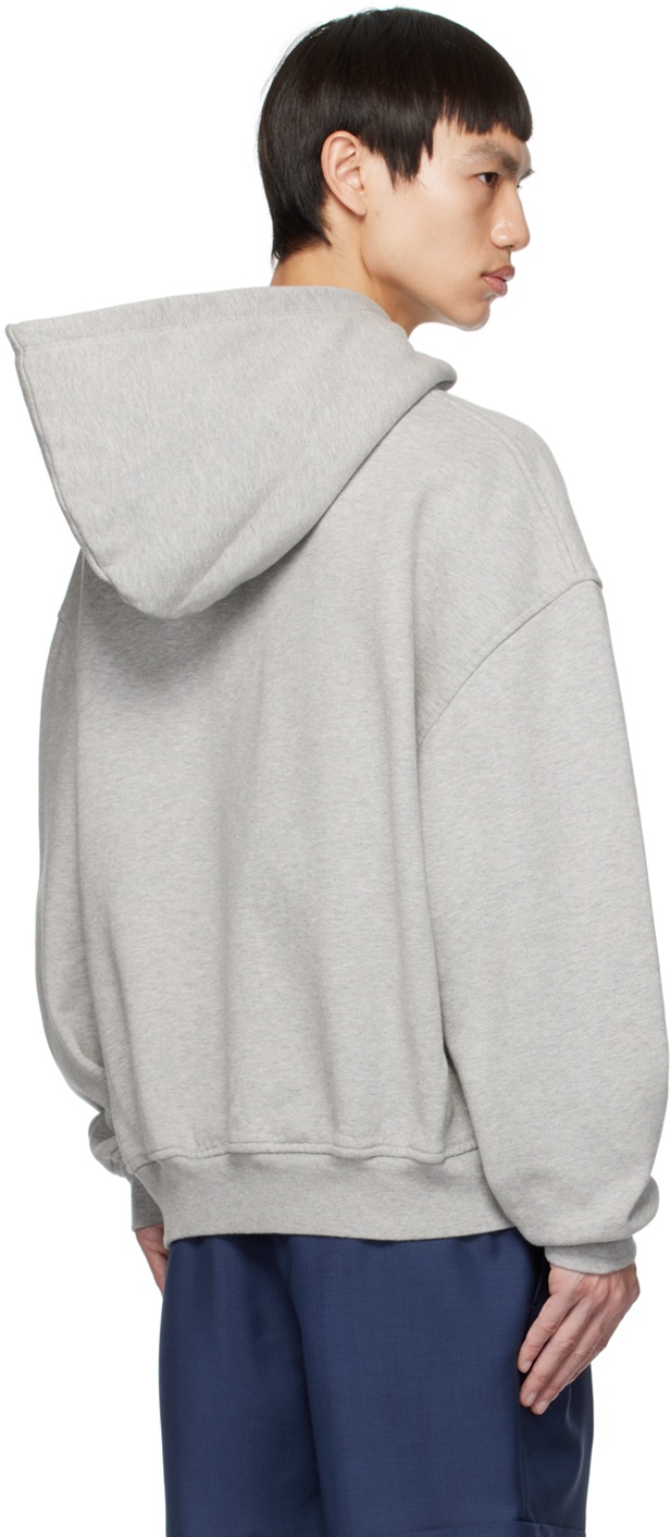 Bally Gray Embroidered Hoodie