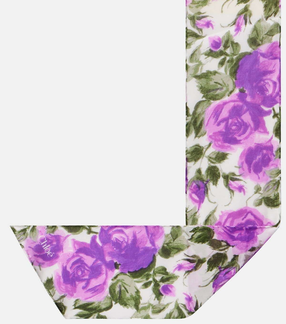 Chloé Chloé Bloom floral silk scarf