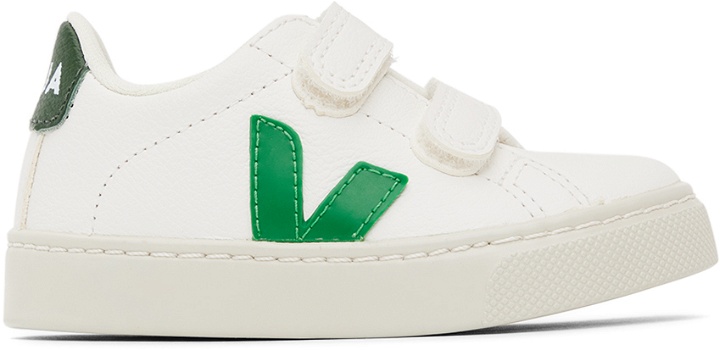 Photo: VEJA Baby White & Green Esplar Sneakers