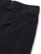 GIORGIO ARMANI - Pleated Herringbone-Jacquard Trousers - Blue - IT 48
