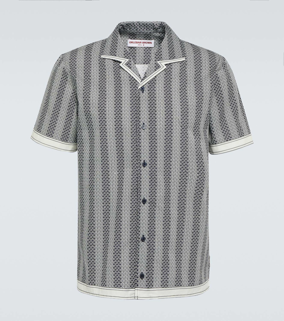 Orlebar Brown Hibbert floral cotton bowling shirt